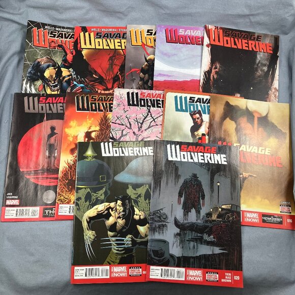 Savage Wolverine Marvel Comics 2013-14 Lot of 12 Assorted Issues #6+ - Picture 1 of 3